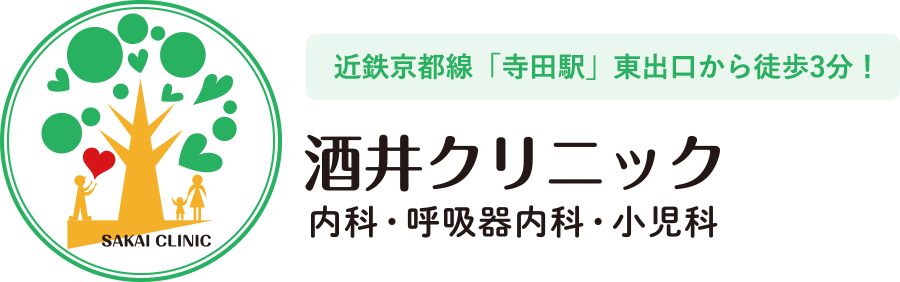 近鉄京都線「寺田」駅から徒歩3分 酒井クリニック